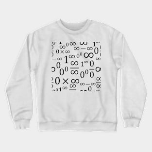 Indeterminate Forms Pattern (Black) Crewneck Sweatshirt